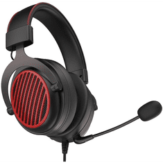 H540 Luna 7.1 Vezetékes Gaming Headset - Fekete/Piros (H540)