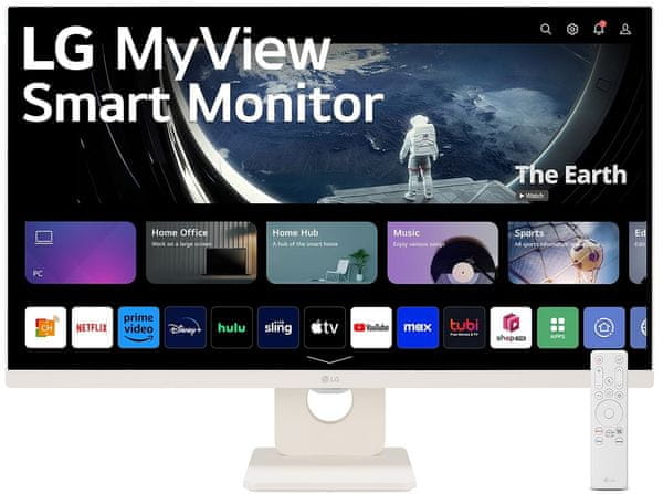 monitor LG Smart Monitor 27SR50F képátló 27 hüvelyk Full HD felbontású Nano IPS 1920 1080 színes kép nagyszerű munkához szórakozás játék filmsorozathoz