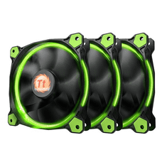 Thermaltake Riing 12 Zöld 120mm rendszerhűtő (3db) (CL-F055-PL12GR-A)