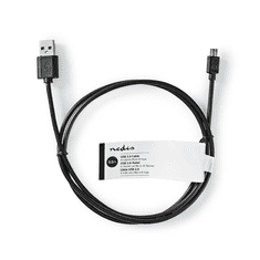 Nedis Nedis USB 2.0-A apa - MicroUSB-B apa Adat és töltő kábel 0.5m - Fekete