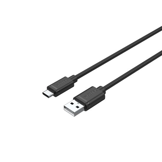 Unitek C14068BK USB-A apa - USB-C apa 2.0 Adat és töltőkábel - Fekete (2m) (C14068BK)