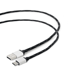Gembird USB-A apa - USB-C apa Adat- és töltőkábel 2.5m - Fekete (CCP-USB2-AMCM-2.5M)