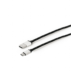 Gembird USB-A apa - USB-C apa Adat- és töltőkábel 2.5m - Fekete (CCP-USB2-AMCM-2.5M)