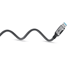 Goobay 70299 USB Type-A apa - RJ45 apa Adatkábel - Fekete/Szürke (1m) (70299)