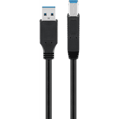 Goobay 93654 USB-A apa - USB-B apa 3.0 Nyomtató kábel - Fekete (3m) (93654)