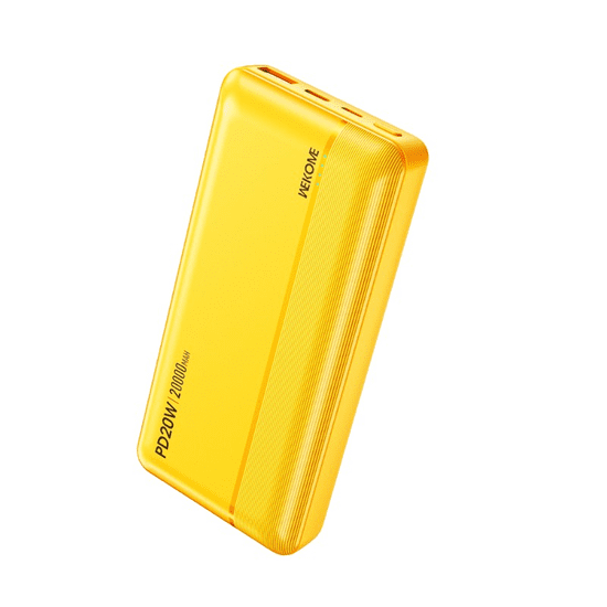 Wekome WP-04 Power Bank 20000mAh - Sárga (WK-WP-04_YELLOW)