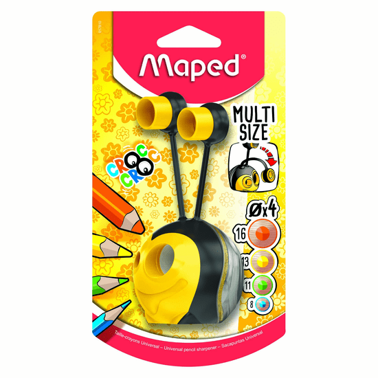 Maped Croc Croc Kétlyukú kézi hegyező - Méhecske (017810)