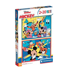 Clementoni 24791 Supercolor Disney Mickey - 2x20 darabos puzzle (24791)