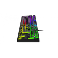 Krux Atax PRO RGB (Gateron Yellow Switch) Pudding Vezetékes Mechanikus Gaming Billentyűzet - Angol (US) (KRX0129)