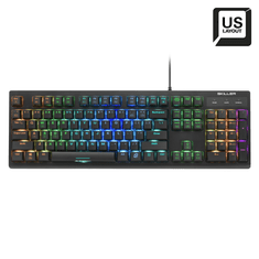 Sharkoon SKILLER SGK30 (Piros) Mechanikus USB Gaming Billentyűzet US - Fekete (4044951030019)