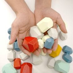 Sofistar Montessori fából készült játék - Balanszírozó kövek