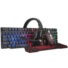 NEW Tipkovnica in Miška Gaming Scorpion GA30378035 Qwerty Španska Pisana