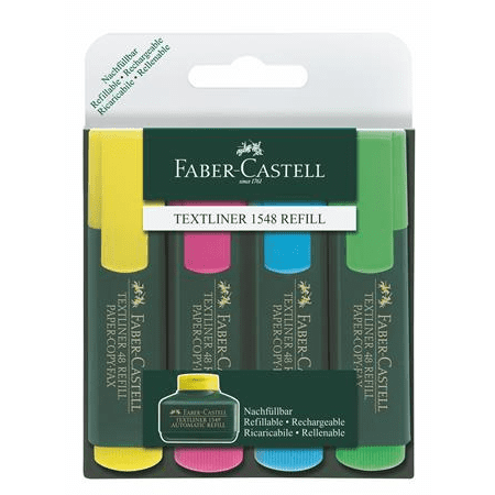 FAGOR Faber-Castell Textliner 48 1-5mm Szövegkiemelő - Vegyes 4 db (154804)