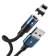 REMAX Zigie Series RC-102I USB-A apa - Lightning apa 2.0 Adat és töltőkábel - Fekete (1.2m) (RC-102I BLACK)