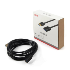 Y-C459GBK USB 3.0 hosszabbító kábel 2m - Fekete (Y-C459GBK)