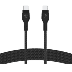 Belkin Boost Charge Pro Flex USB-C apa - USB-C apa Adat- és töltőkábel - Fekete (1m) (CAB011BT1MBK)