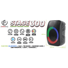 REBELTEC Stage 300 Bluetooth hangszóró (RBLGLO000041)