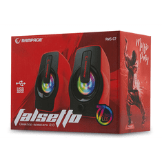 Rampage RMS-G7 Falsetto 2.0 hangfal - Fekete/Piros (30257)