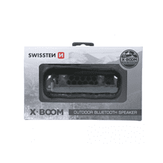 SWISSTEN X-Boom Hordozható bluetooth hangszóró - Fekete (SW-XBOOM-BK)