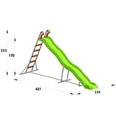 TRIGANO Gyermek csúszda Valou 3,8 m