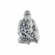 NEW DKD Home Decor Ezüst gyanta Gorilla figura (35 x 31 x 46 cm)