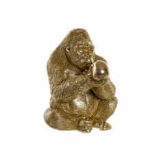 NEW DKD Home Decor Arany gyanta Gorilla figura (33 x 33 x 43 cm)