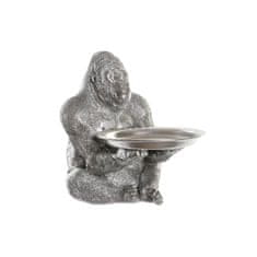 NEW DKD Home Decor Ezüst gyanta Gorilla figura (38 x 55 x 52 cm)