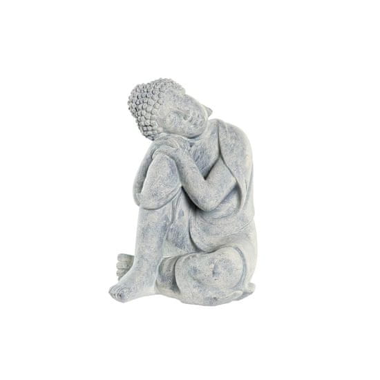 NEW DKD Lakberendezés Dekoratív figura Szürke Világosszürke Buddha Keleti 18 x 14 x 23 cm