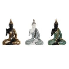 NEW DKD Lakberendezés Dekorációs figura 19 x 10 x 26,5 cm Kék Arany Buddha Zöld Keleti (3 db)