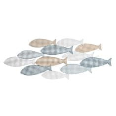 NEW Dekoracija za steno DKD Home Decor Bela Pisana Sredozemsko Fishes 110 x 4,5 x 40 cm 111 x 4,5 x 40 cm