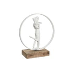 NEW Okrasna Figura DKD Home Decor 24 x 9 x 26 cm Bela Resin Mangov les Par