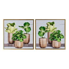 NEW Slika DKD Home Decor 52 x 2,3 x 52 cm Lakiran (2 kosov)