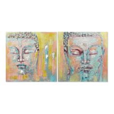 NEW DKD Lakberendezés Buddha 100 x 3,5 x 100 cm Buddha keleti (2 db)