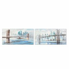 NEW Slika DKD Home Decor New York 120 x 3 x 60 cm Loft (2 kosov)