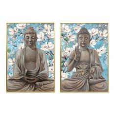 NEW DKD Lakberendezés 51,5 x 3,5 x 71,5 cm Buddha Keleti (2 db)