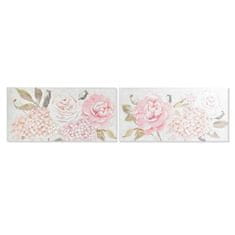 NEW DKD Lakberendezés 120 x 3 x 60 cm Flori Shabby Chic (2 db)