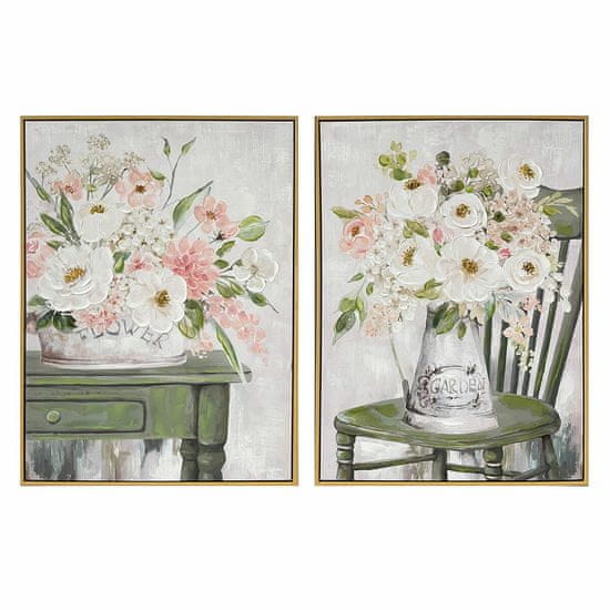 NEW DKD Home Decor Shabby Chic váza 60 x 3,5 x 80 cm (2 db)