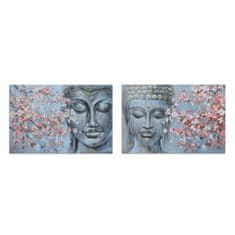 NEW DKD Lakberendezés Vászon 120 x 2,8 x 80 cm Buddha Keleti (2 db)