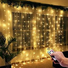 Shopdbest Varázslatos Ünnepi Dekor - 300 Meleg Fényű LED, 8 Villogási Mód