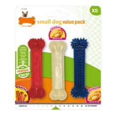 NEW Nylabone Value Pack Bacon Size S csirke termoplasztikus (3 db)