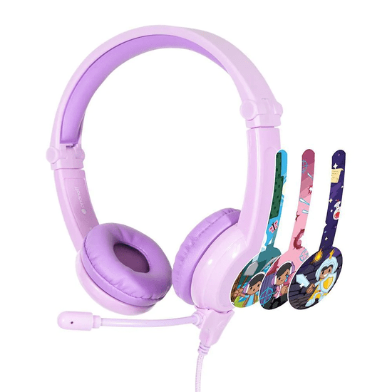 BuddyPhones Galaxy Vezetékes Gyermek Headset - Lila (BP-GALAXY-PURPLE)