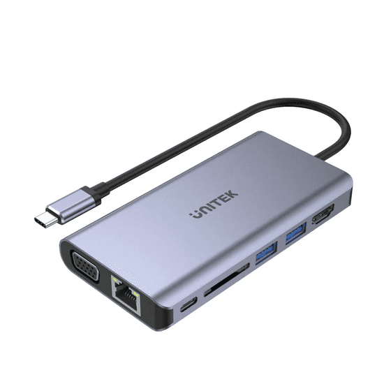 Unitek D1019B 8 in 1 USB Type-C 3.1 Univerzális dokkoló (D1019B)