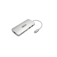 EATON Tripp Lite U442-DOCK11-S dokkoló állomás és port replikátor USB 3.2 Gen 2 (3.1 Gen 2) Type-C Ezüst (U442-DOCK11-S)