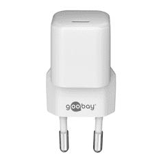 Goobay 59358 Hálózati USB-C PD töltő - Fehér (20W) (59358)