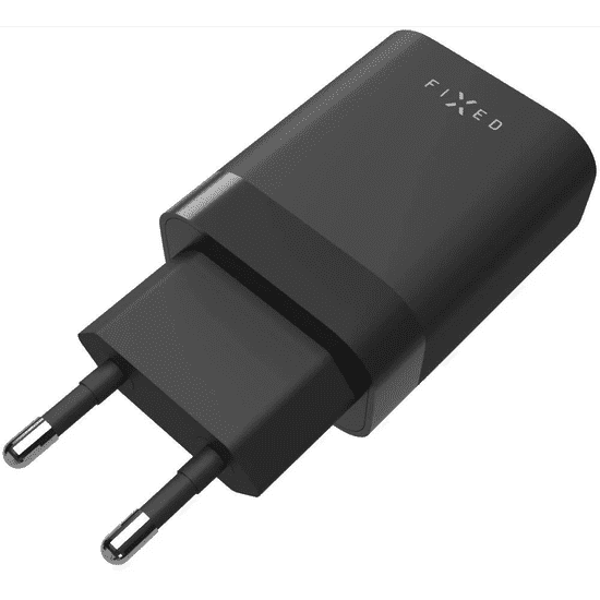 Fixed Dual Travel 2x USB Type-C Hálózati töltő - Fekete (35W)