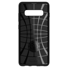 Spigen Rugged Armor Samsung Galaxy S10+ Szilikon Hátlap Tok - Matt fekete (606CS25765)