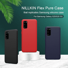 Nillkin Flex Pure Samsung Galaxy S20 / S20 5G Szilikon Tok - Sötétkék (GP-94250)