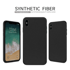 Nillkin Synthetic Fiber Apple iPhone XS Max Hátlap - Fekete (NL163317)
