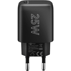 Goobay 65367 USB-C Hálózati töltő - Fekete (25W) (65367)