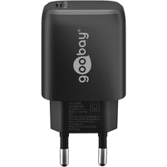 Goobay 65367 USB-C Hálózati töltő - Fekete (25W) (65367)